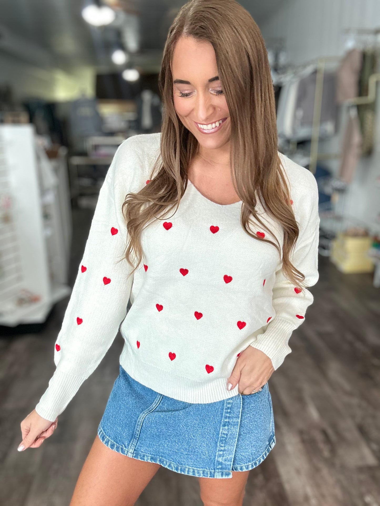 Love Me Simple V-Neck Sweater