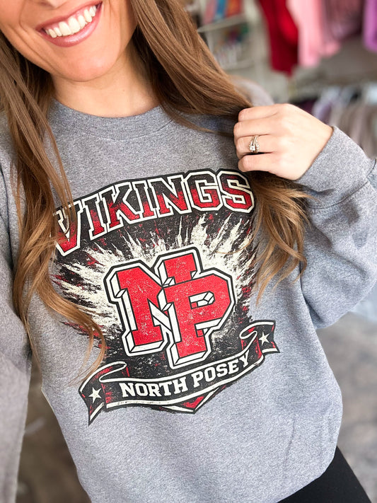 PREORDER Youth Vintage Vikings Tee/Long Sleeve/Crewneck