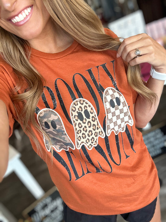 Spooky Season Ghost Trio Tee