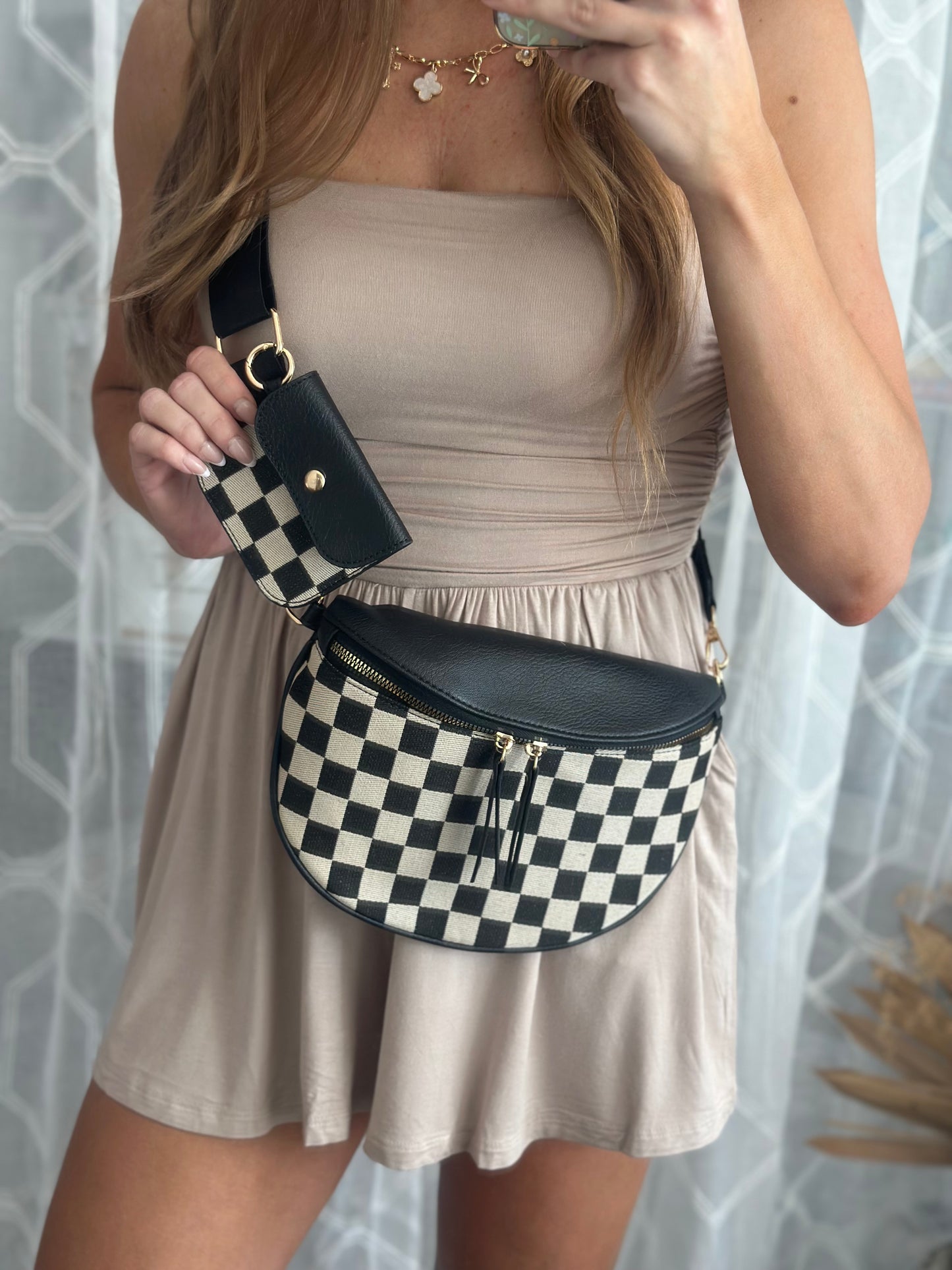 Heart Racer Sling Bag (Black)