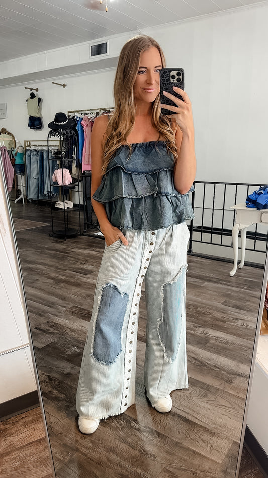 RESTOCK Get Outta Town Striped Boho Pants