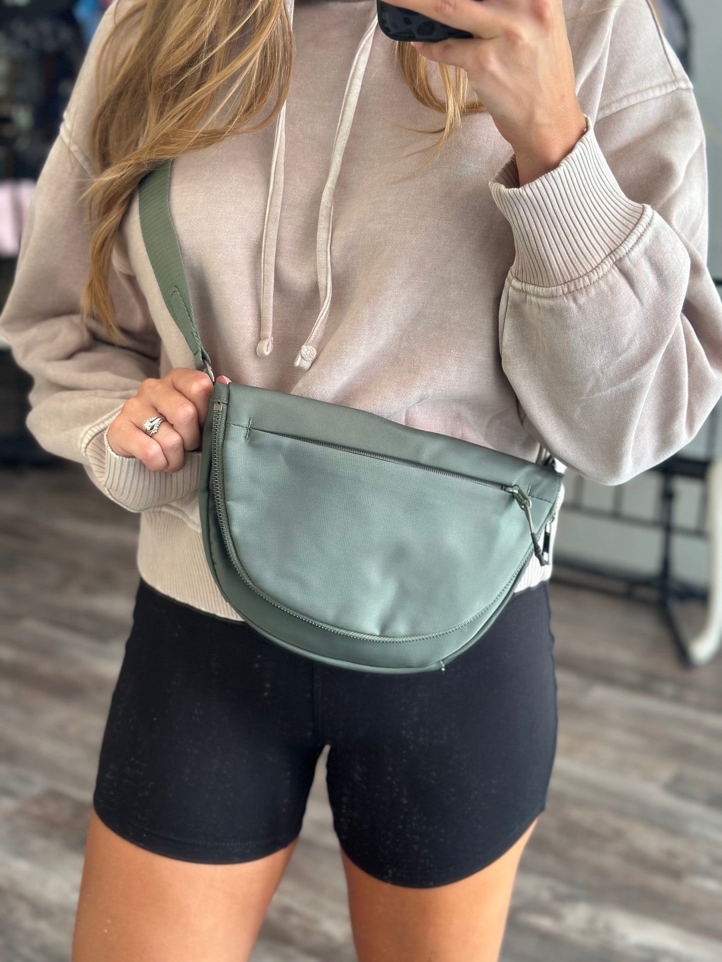 For The Hustle Sling Bag - Olive