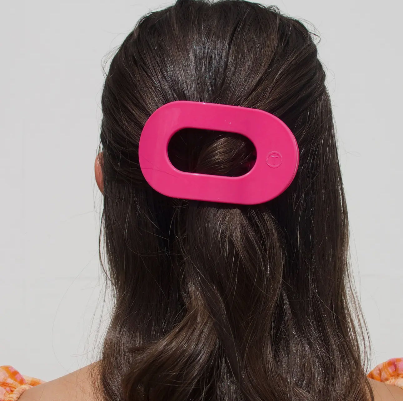 Tropical Punch Round Flat Clip - Medium