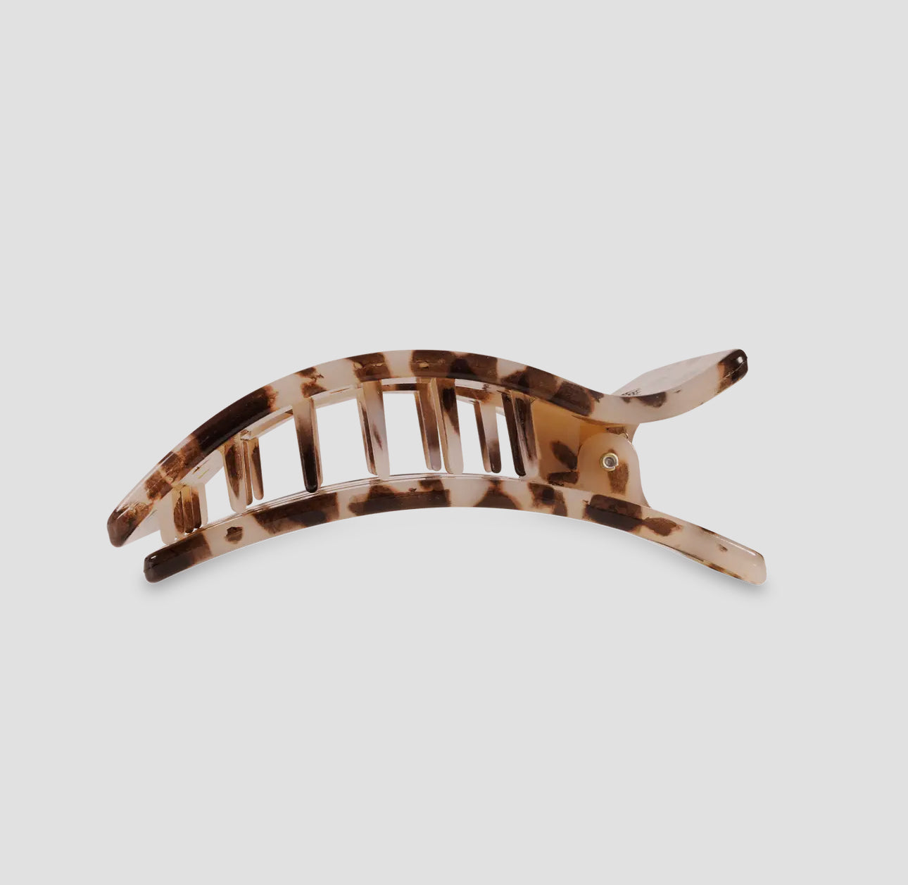 Blonde Tortoise Flat Rectangle Clip - Medium