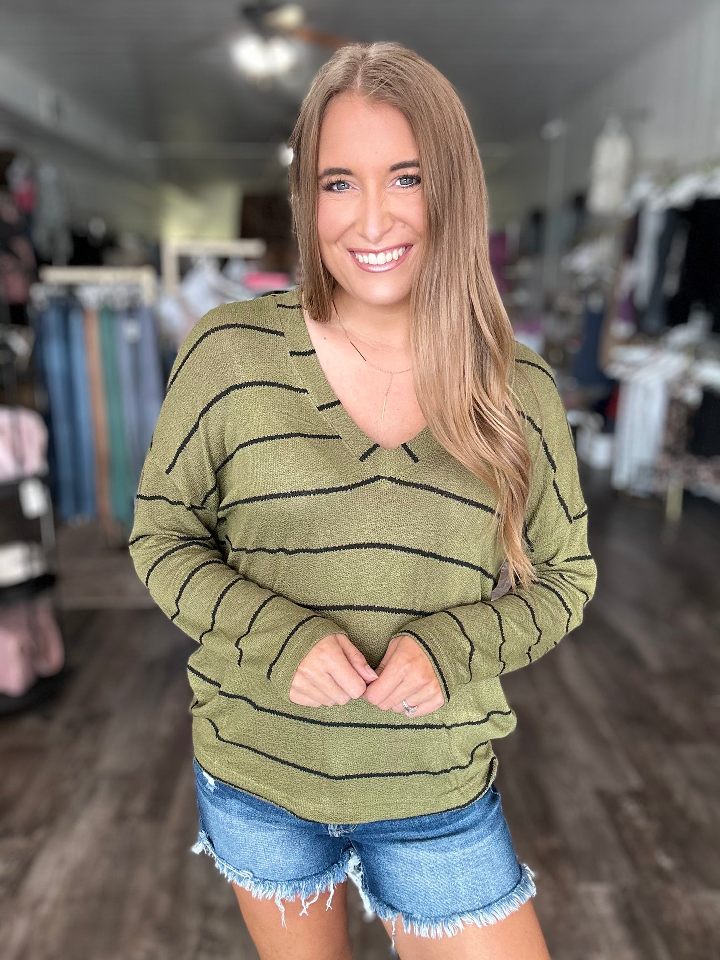 Make It On Your Own Striped Knit Top