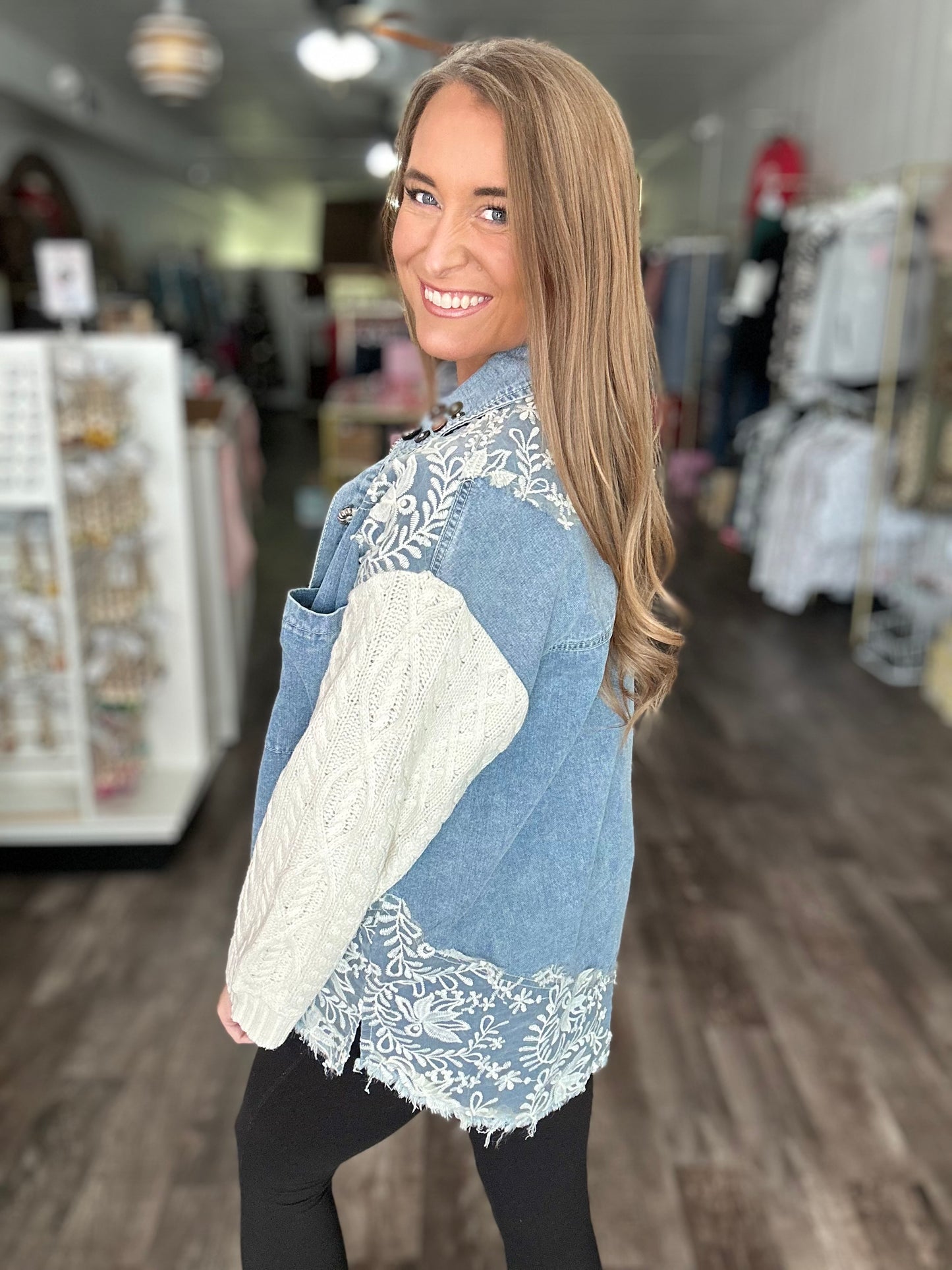 All My Love Sweater Sleeve Shacket