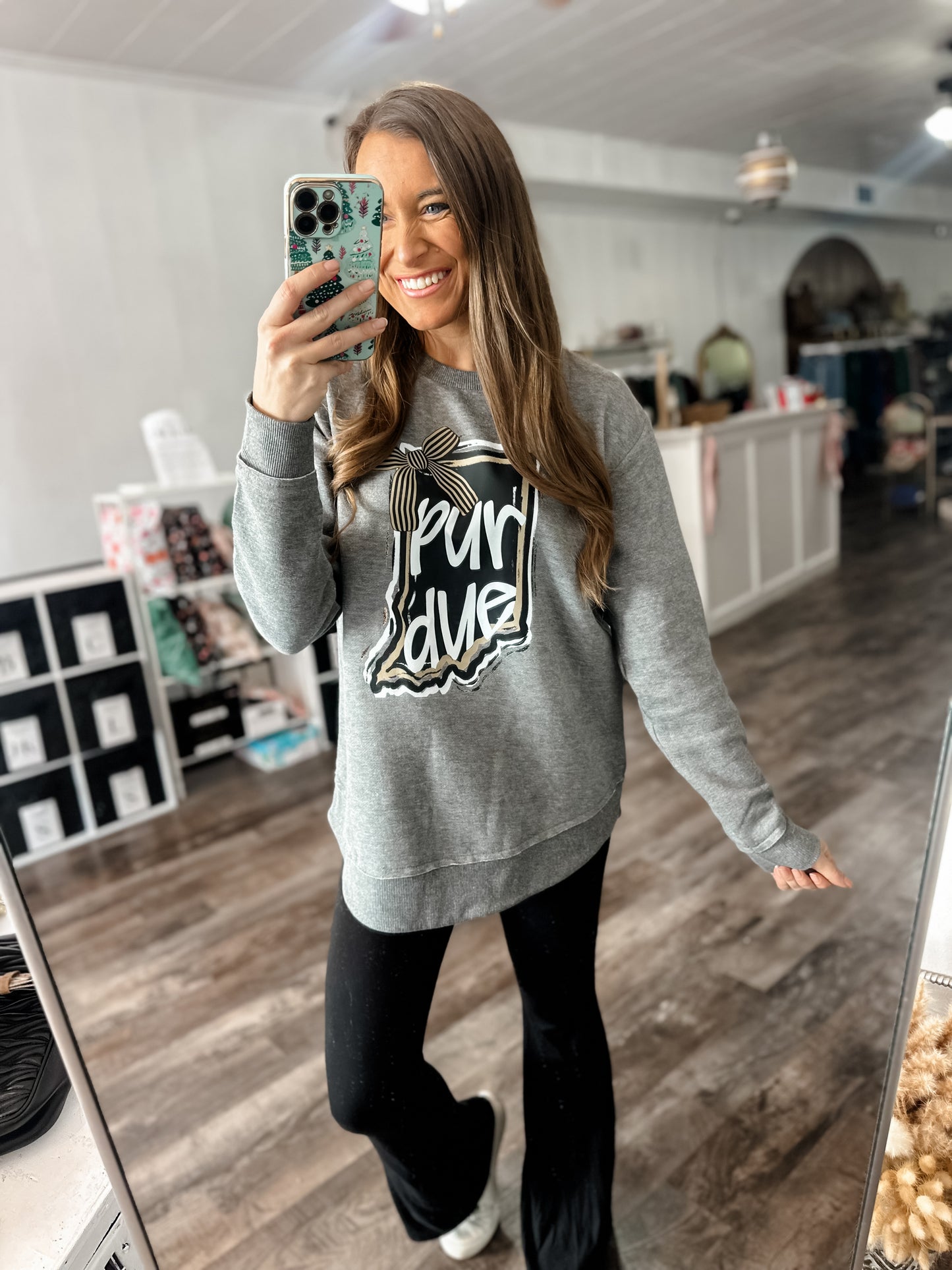 Purdue Oversized Crewneck