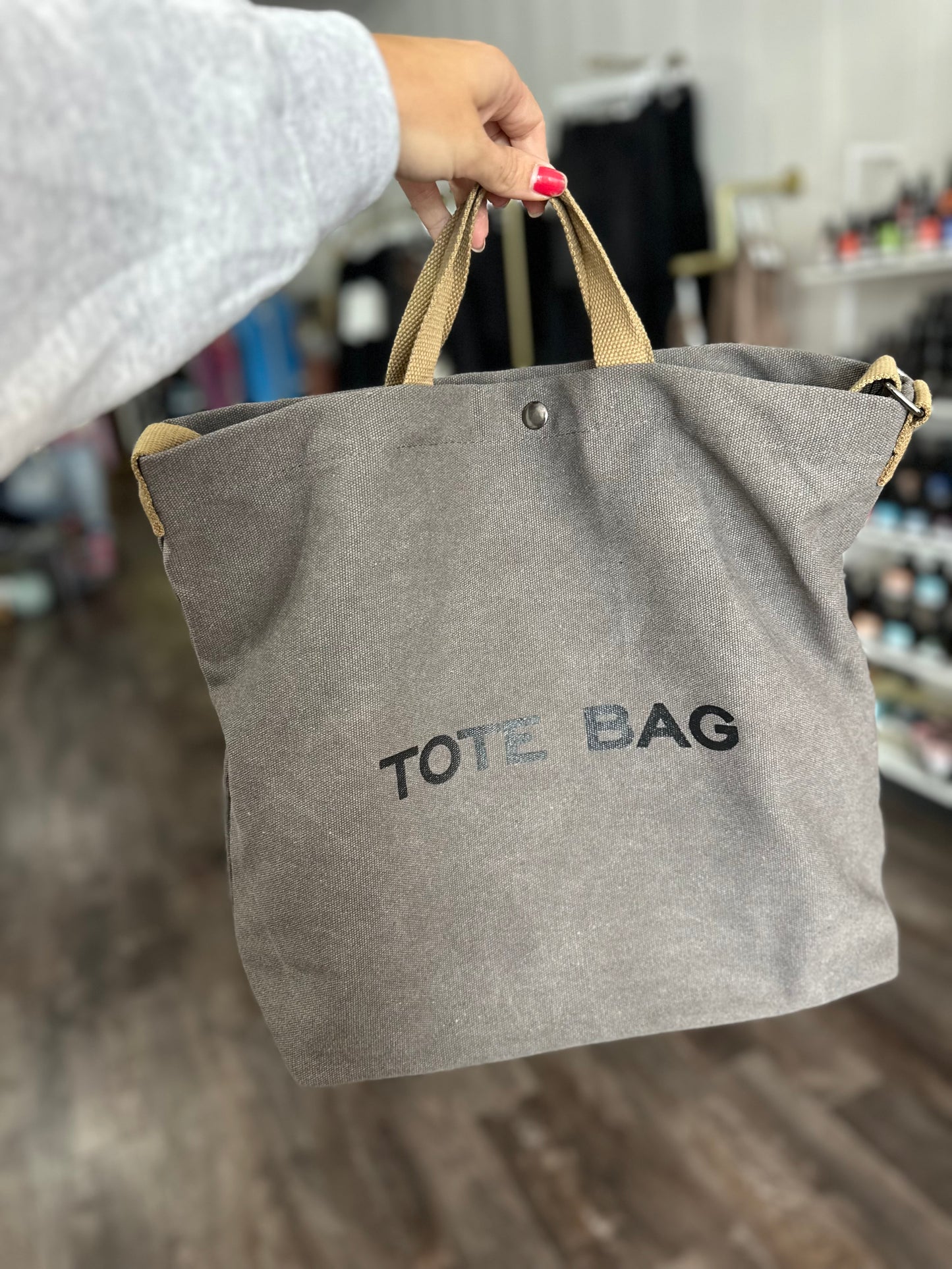 Tote Bag Canvas Bag - Charcoal