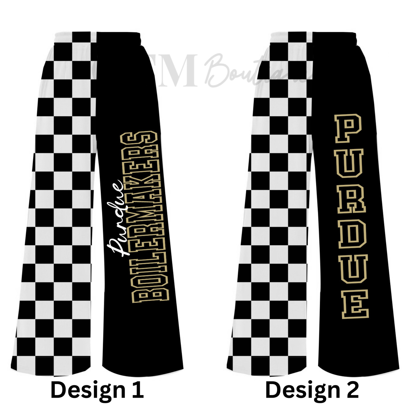Preorder Custom Team Split Checkered Pants