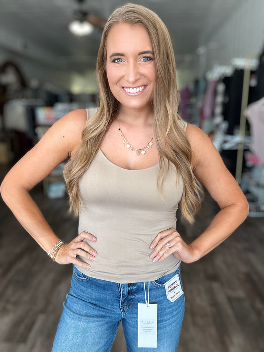 RESTOCK Clarissa Tank - Mocha