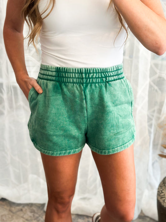 Summer Lovin’ Comfy Shorts (Forest)
