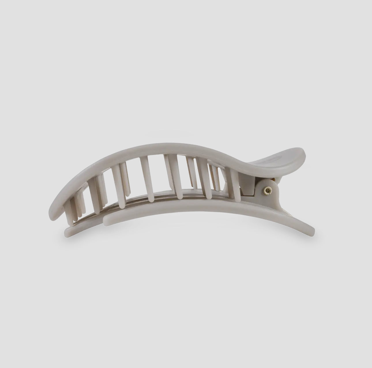 Silver Flames Round Flat Clip - Medium