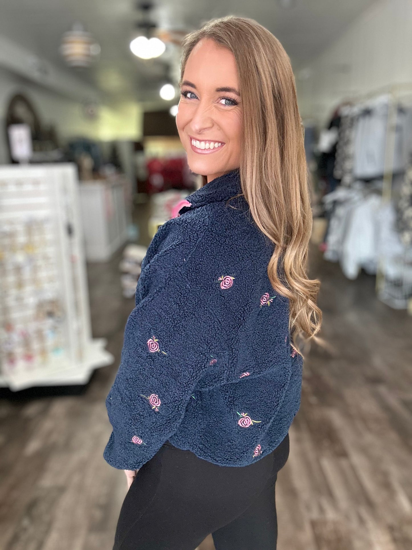 Taylor Flower Pullover - Simply Southern