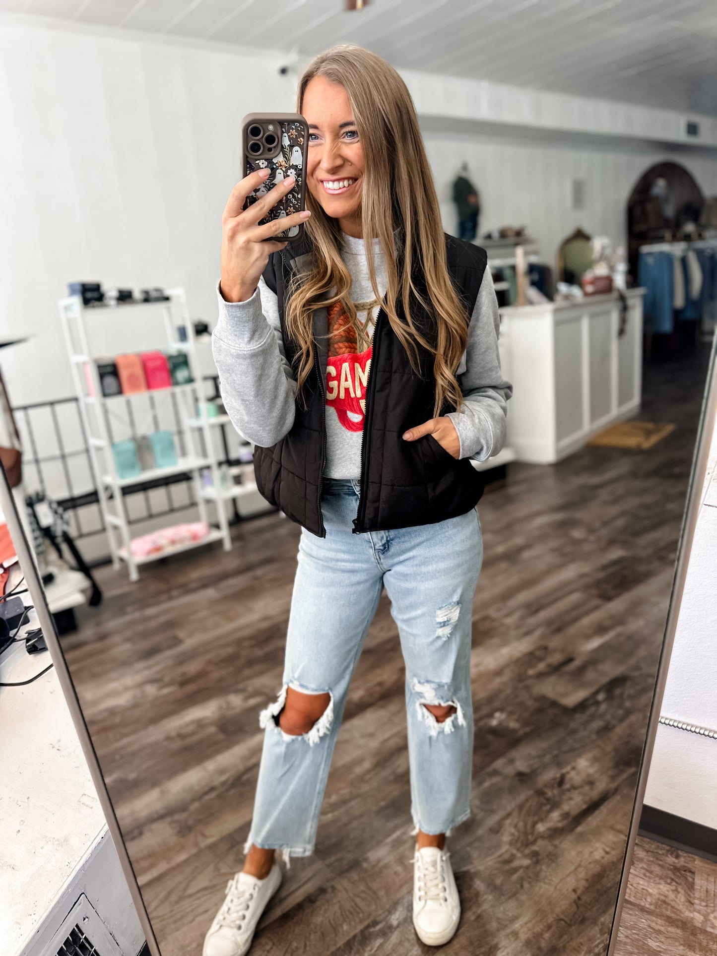 On The Edge Puffer Vest - Black