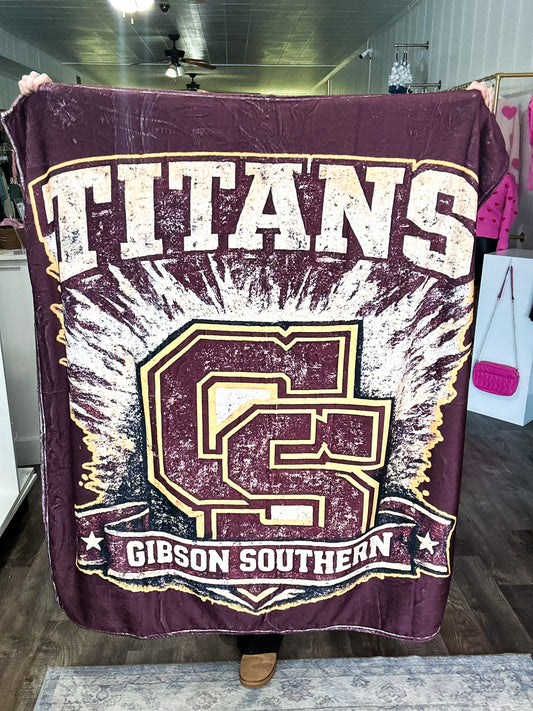 Vintage Titans Design 50x60 Fleece Blanket