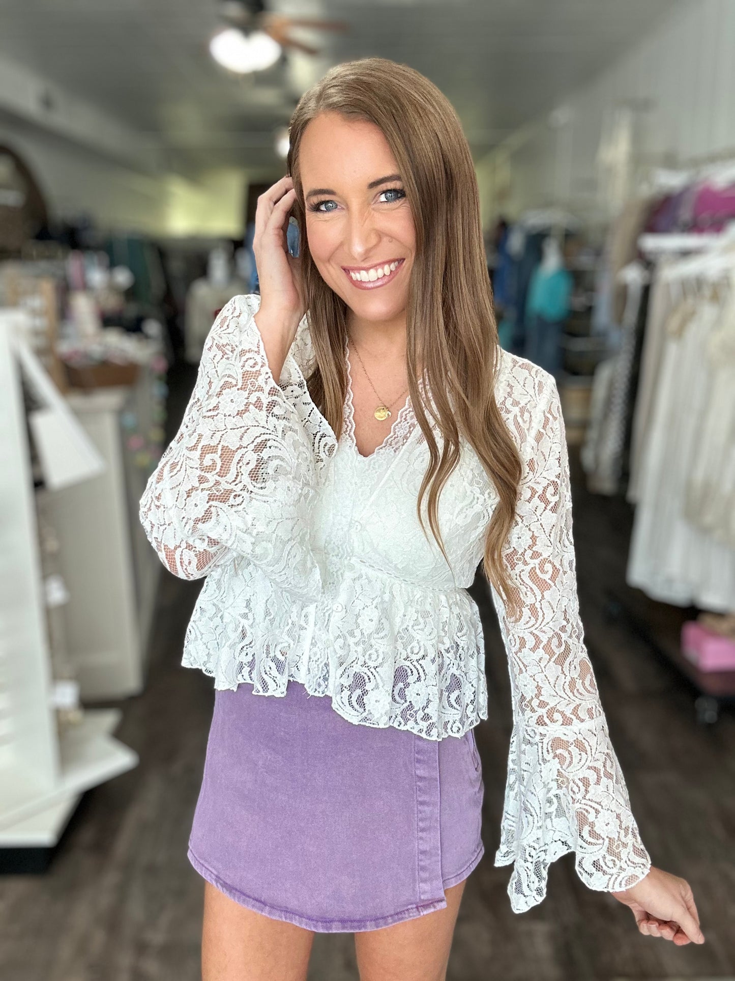 Romance Calls Lace Top