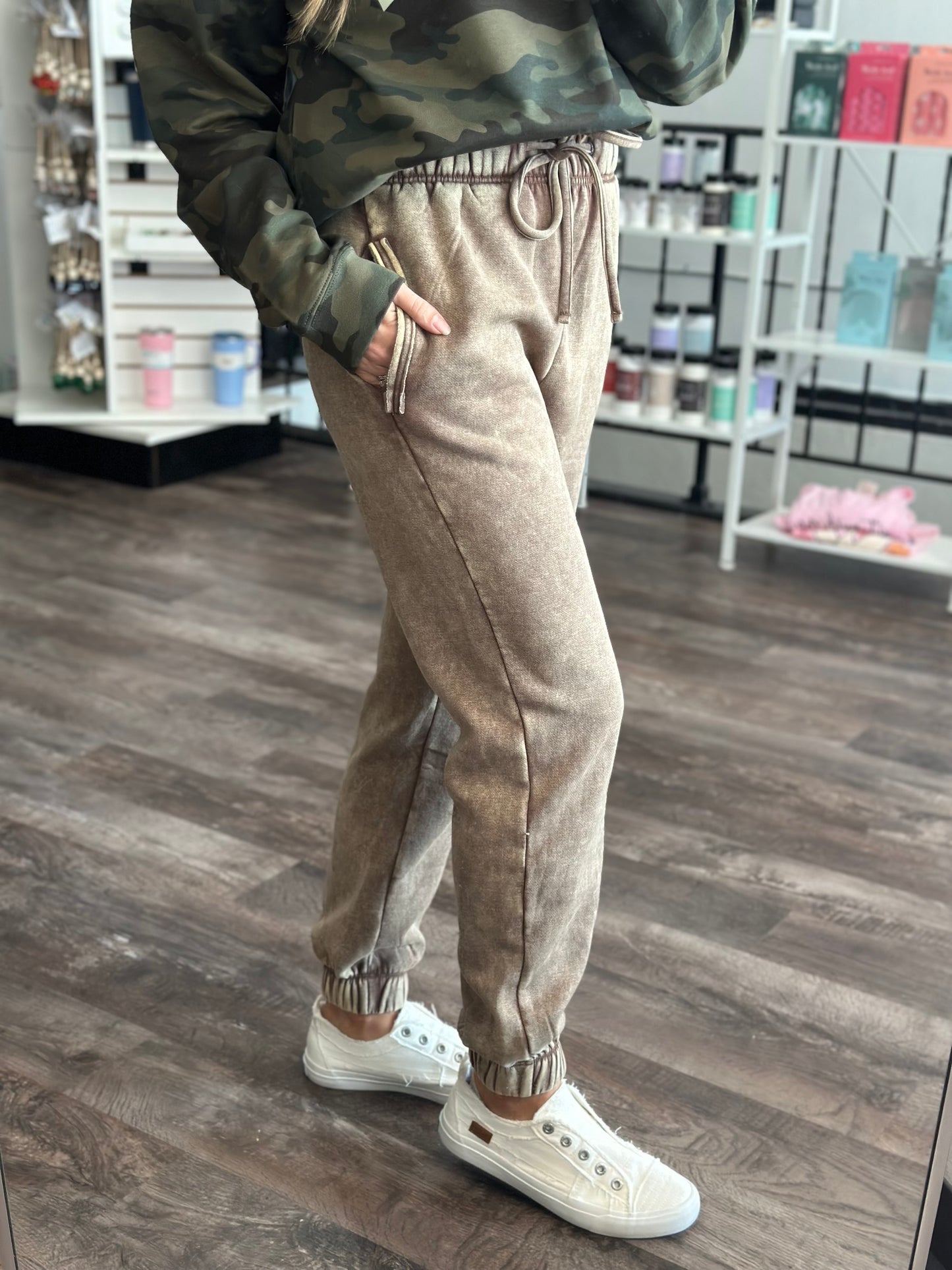 Sandler Joggers - Washed Mocha