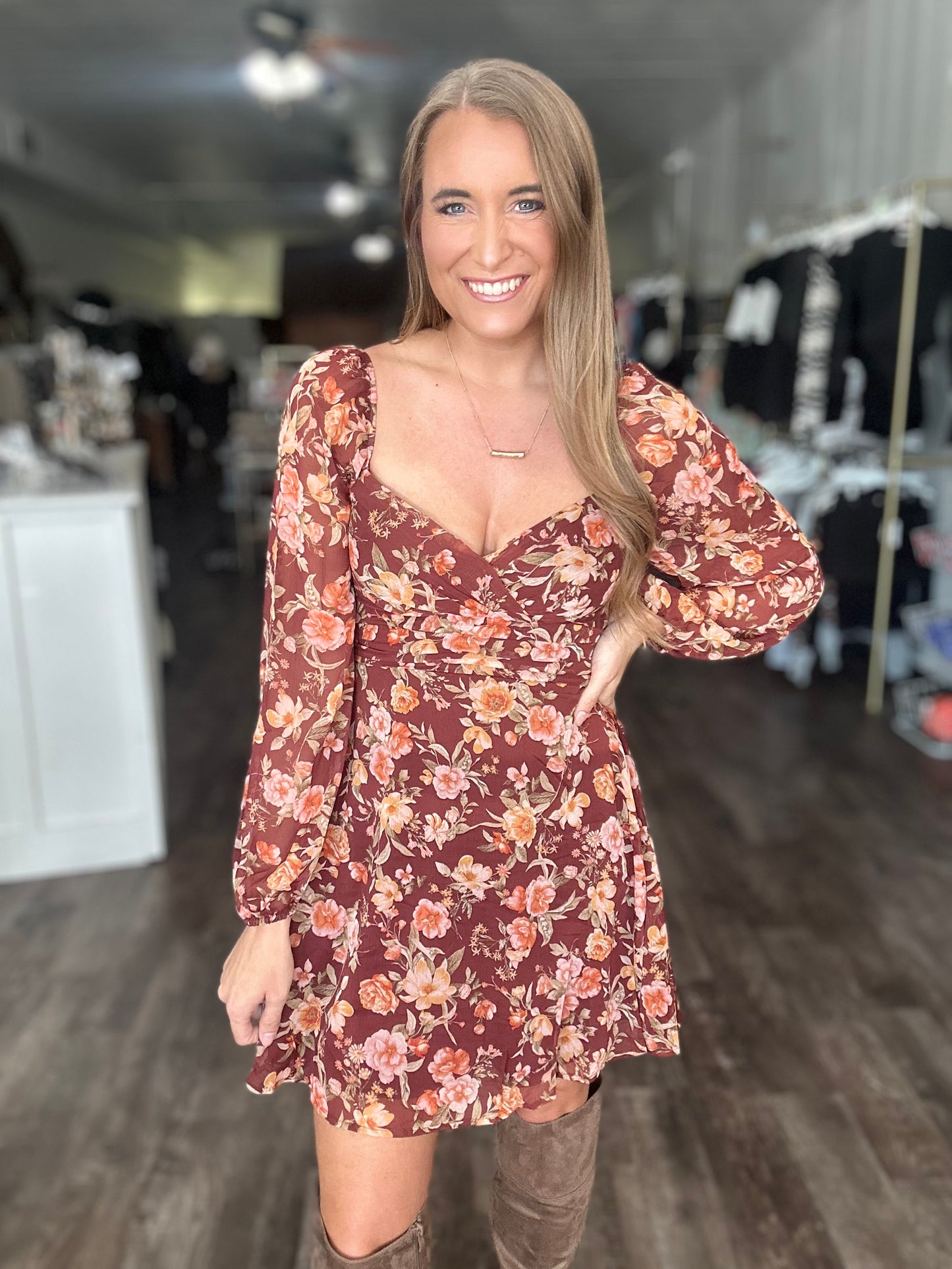 Give It Time Floral Dress