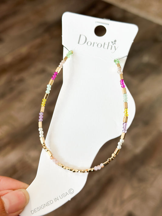 Something To See Beaded Anklet