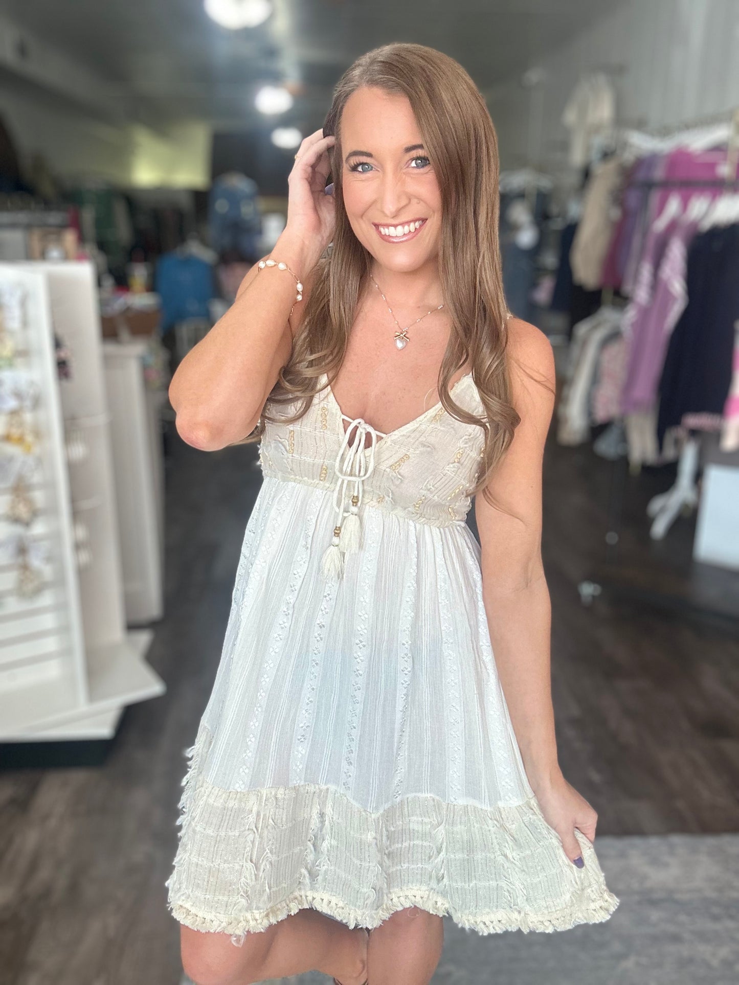 Ocean Breeze Rafia Dress