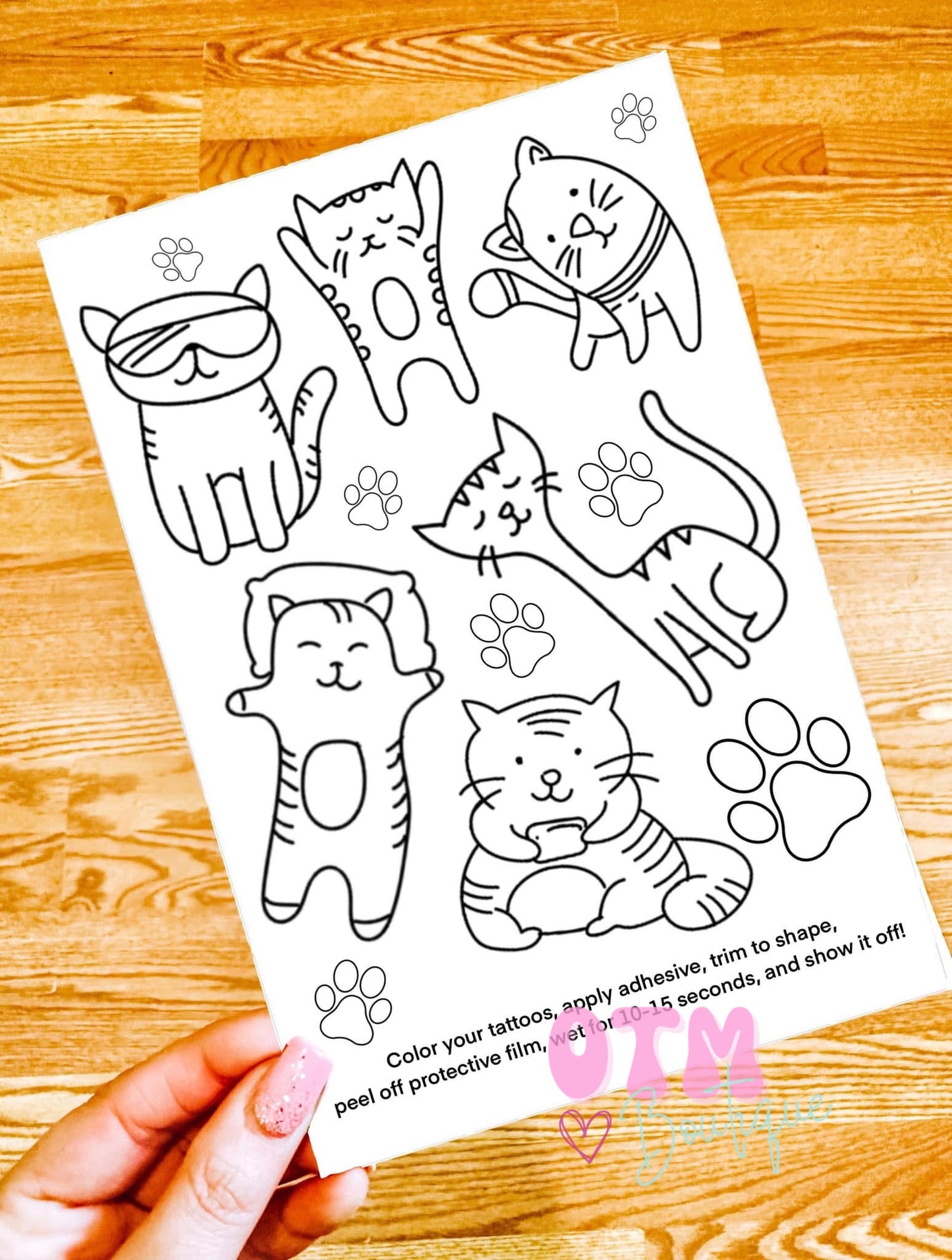 Color Your Own Tattoo Sheets
