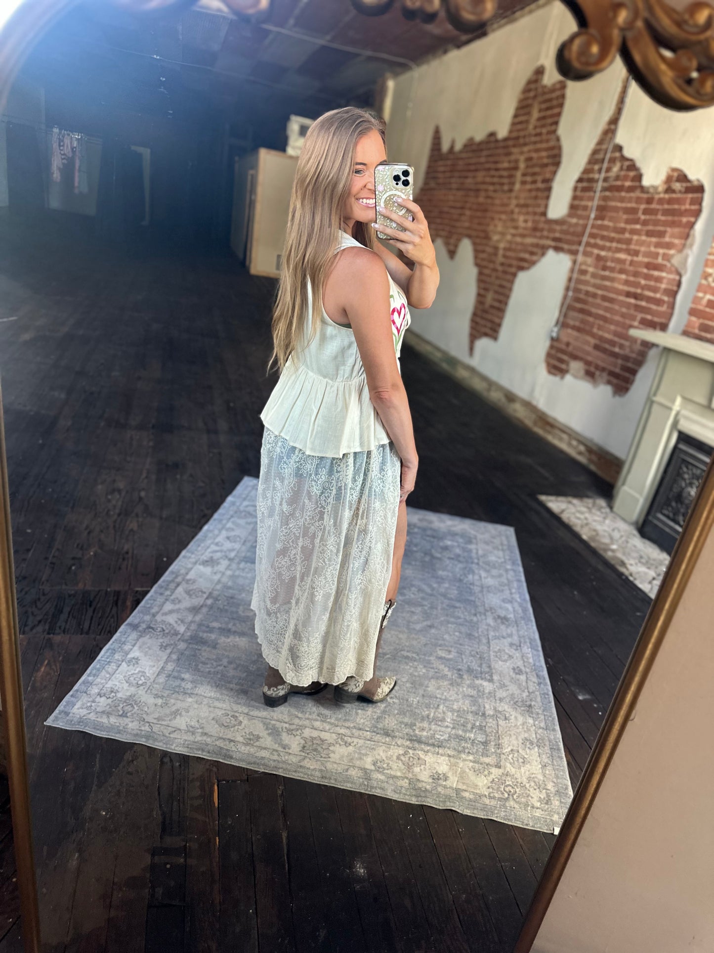 Rodeo Ready Lace Maxi Vest