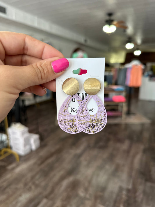 Lavender Love Dangle Earrings