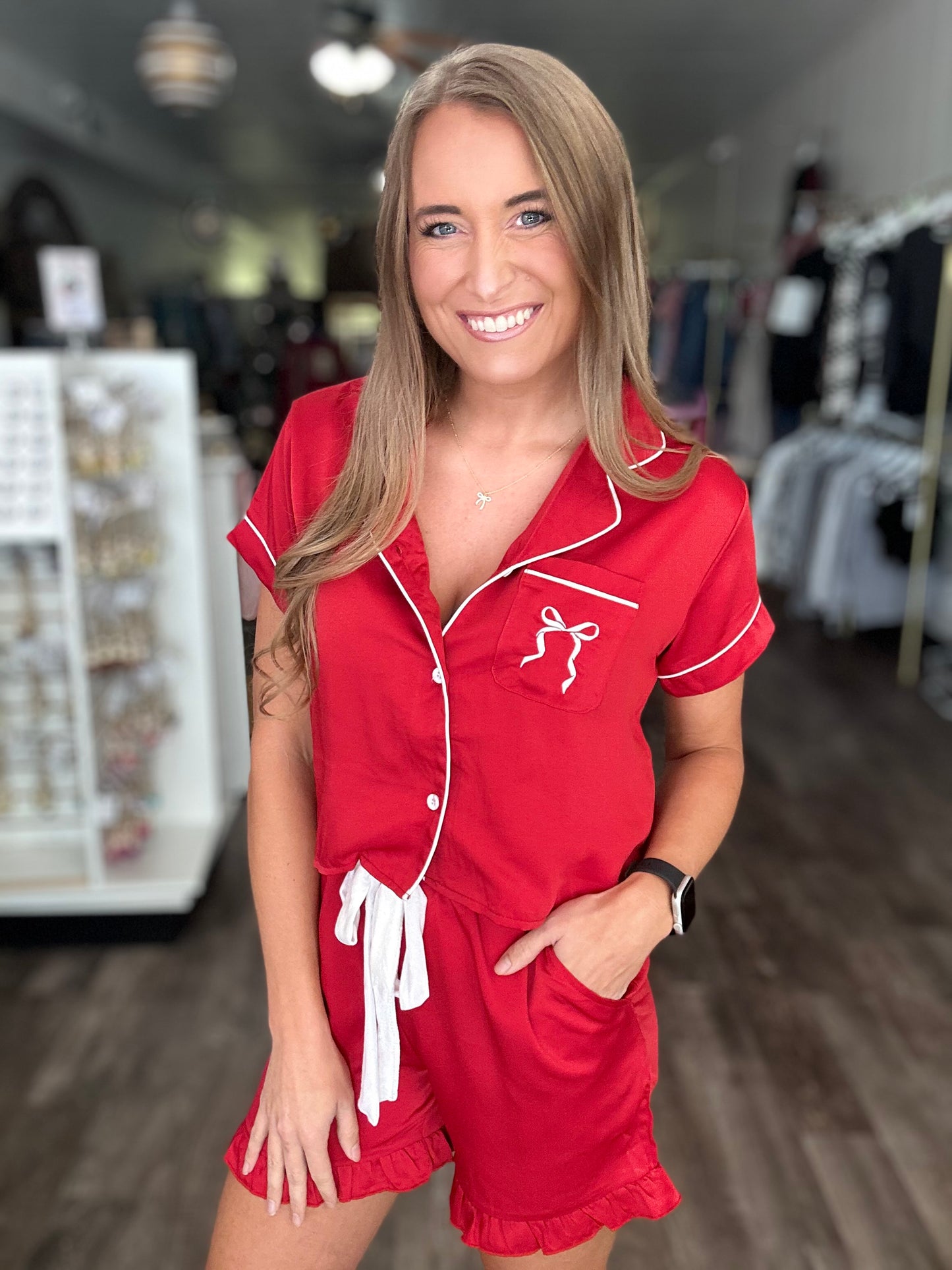 Red Holiday Pajamas - Simply Southern