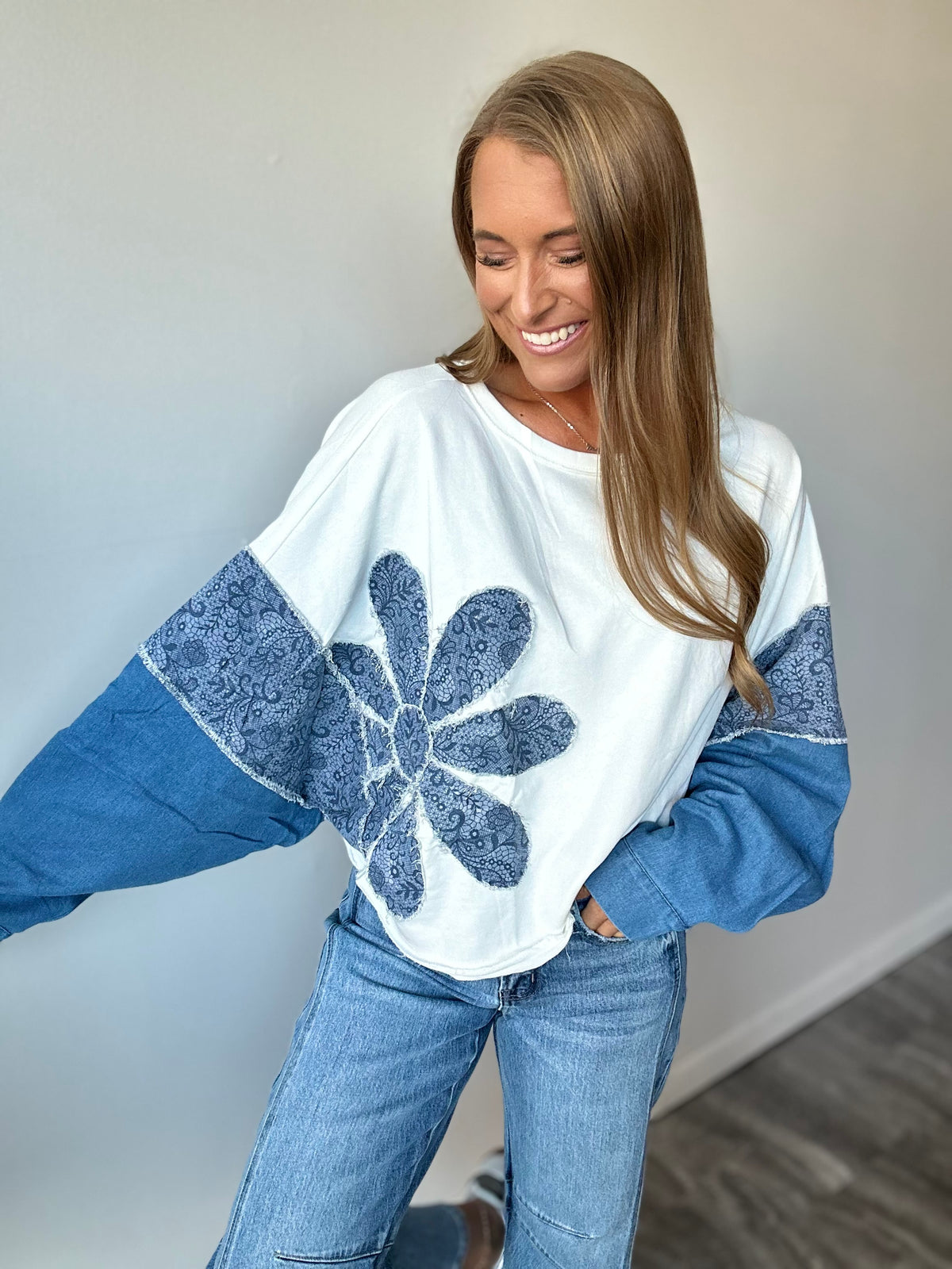 Lola Floral Patchwork Top