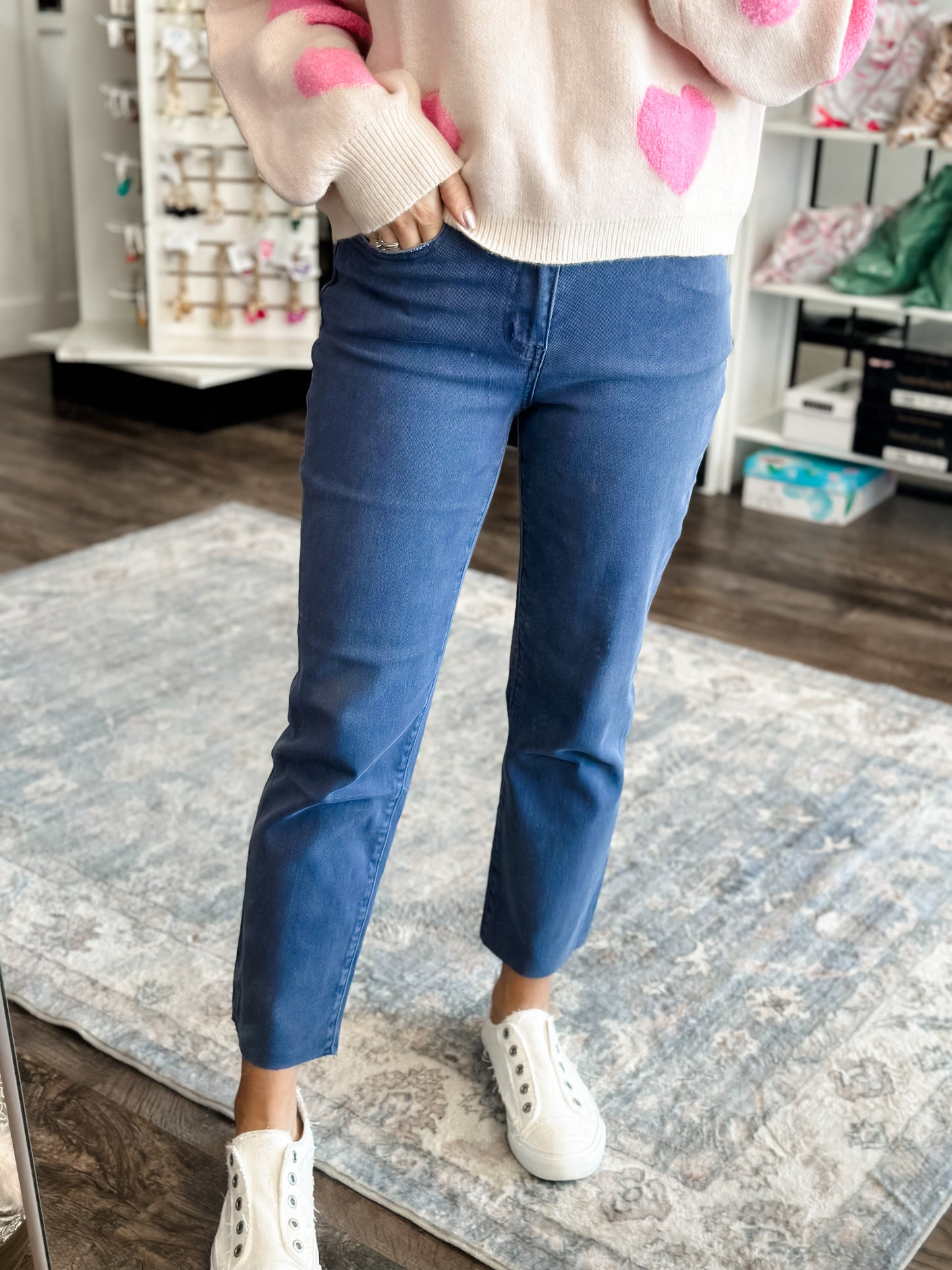 Penelope Blueberry Denim Jeans