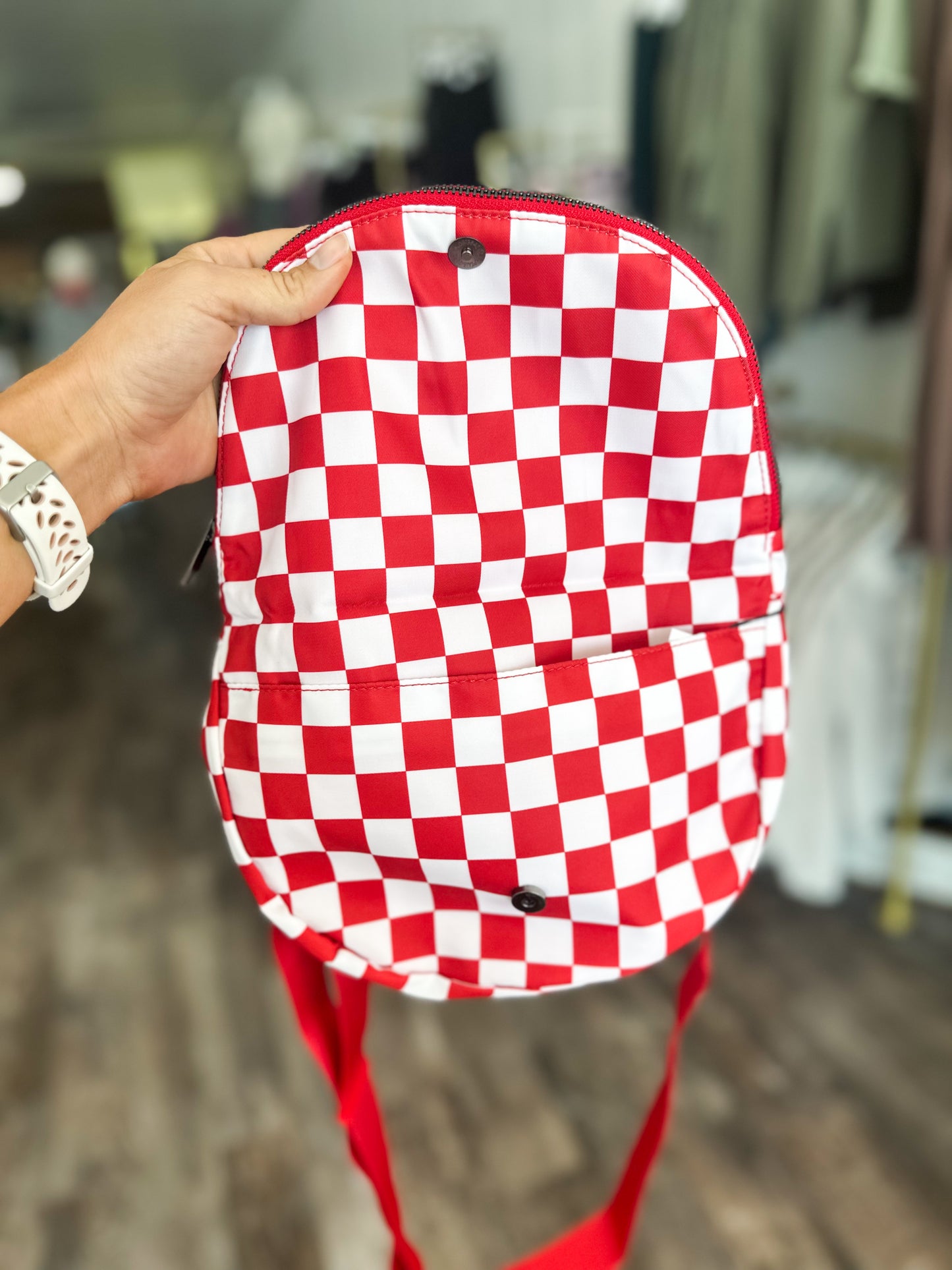 For The Hustle Sling Bag - Red Checkered
