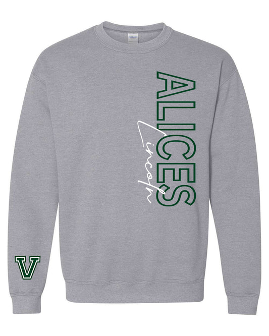 Preorder Alices Statement Long Sleeve/Crewneck (Grey)
