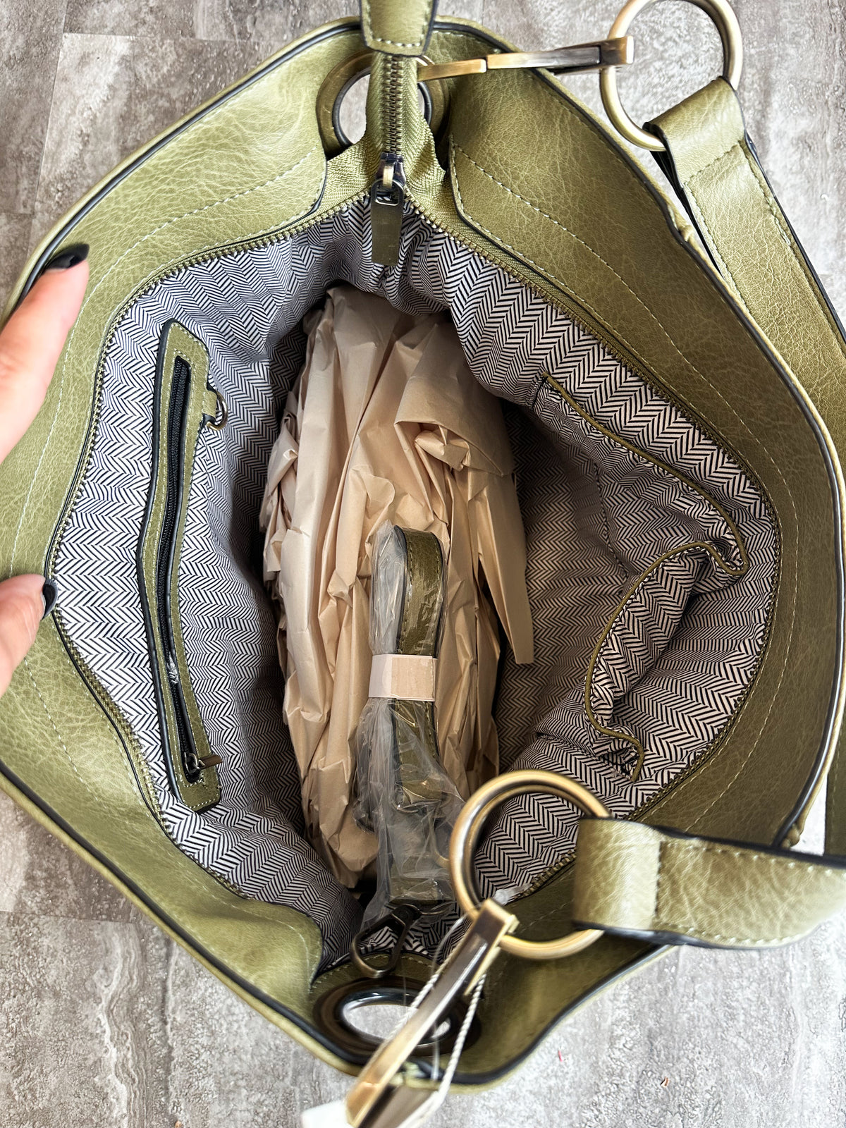 Gracie Whipstitch Hobo Bag