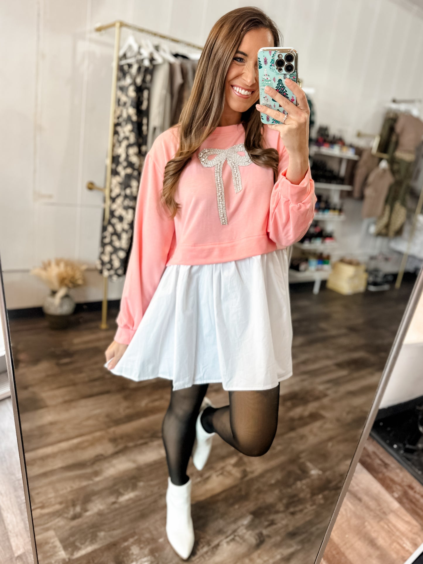 Twyla Bow Mini Dress