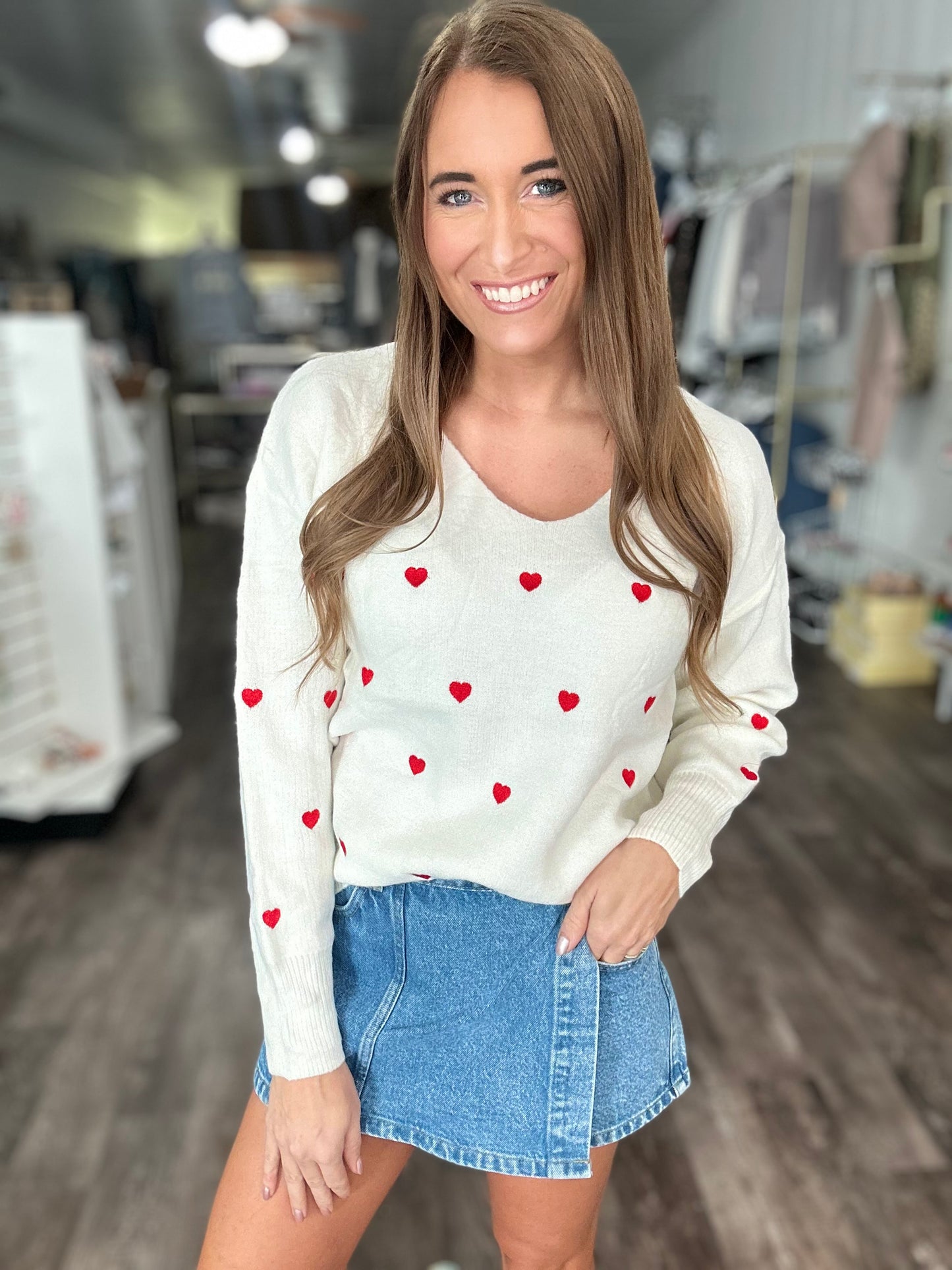 Love Me Simple V-Neck Sweater