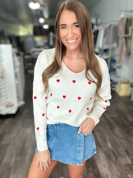 Love Me Simple V-Neck Sweater