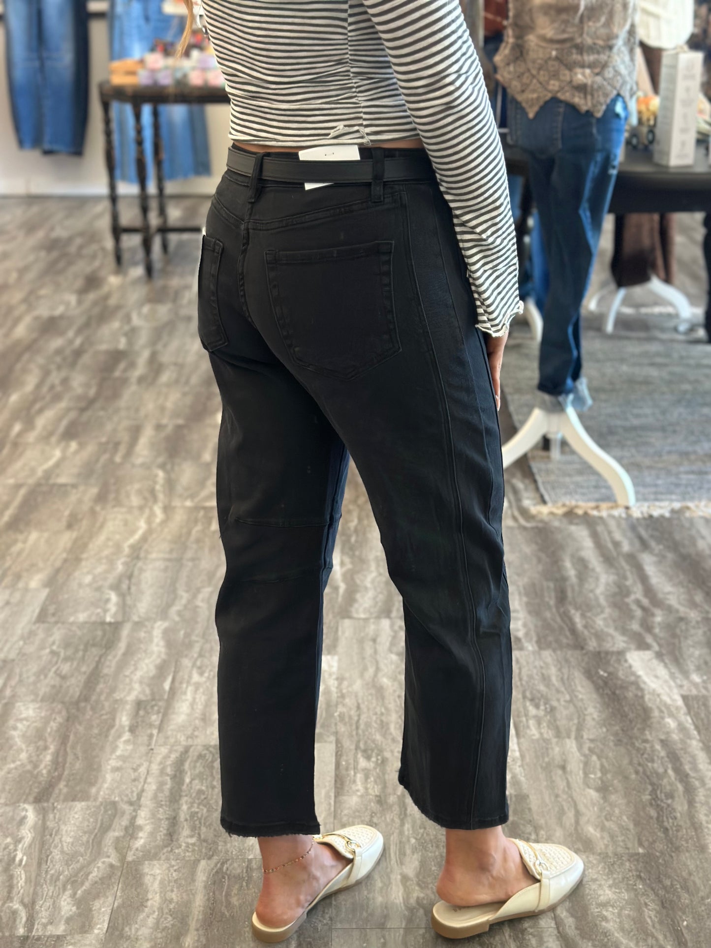 Caroline Barrel Denim (Black)