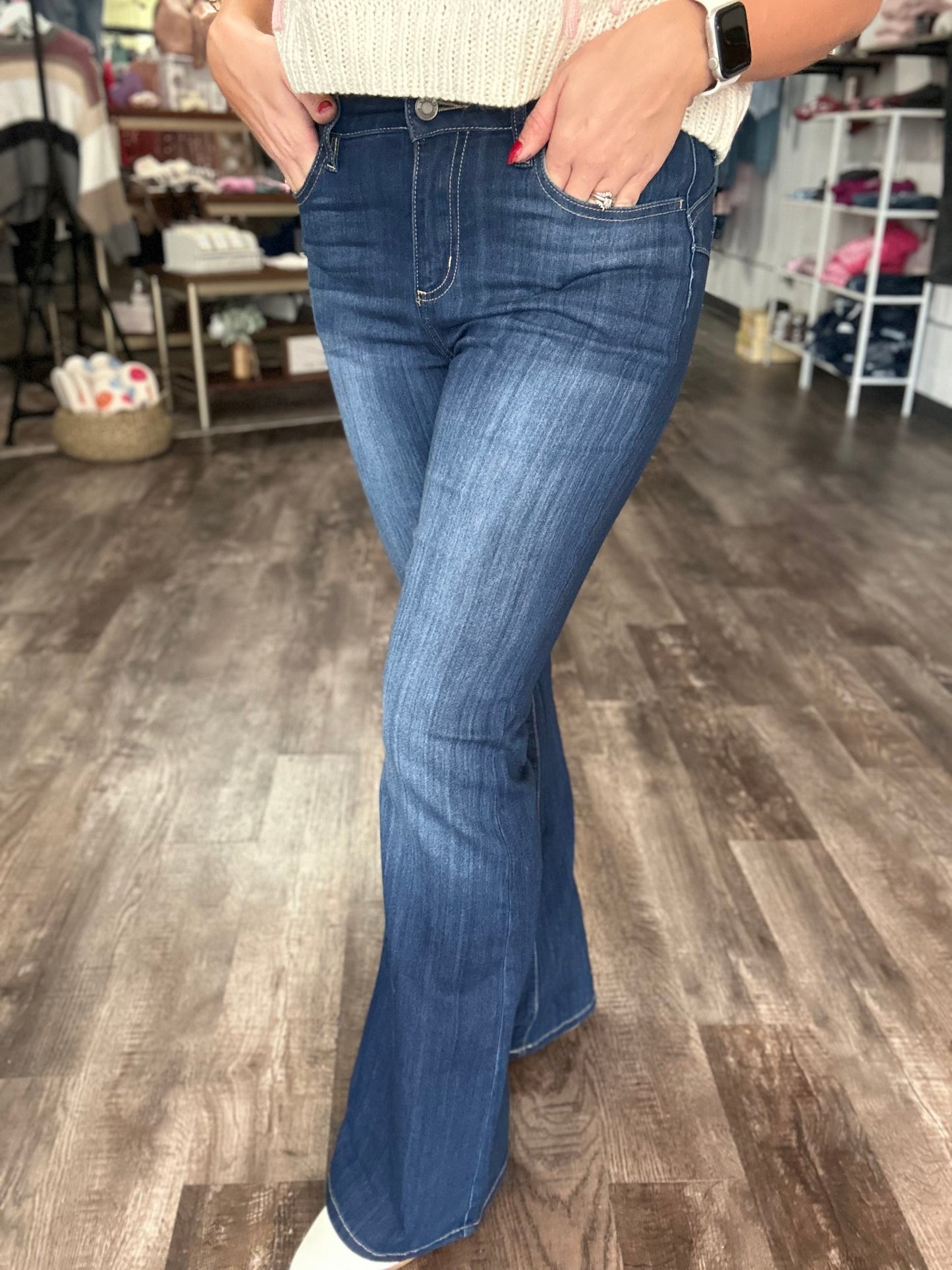 Candace Flare Mid Rise Denim