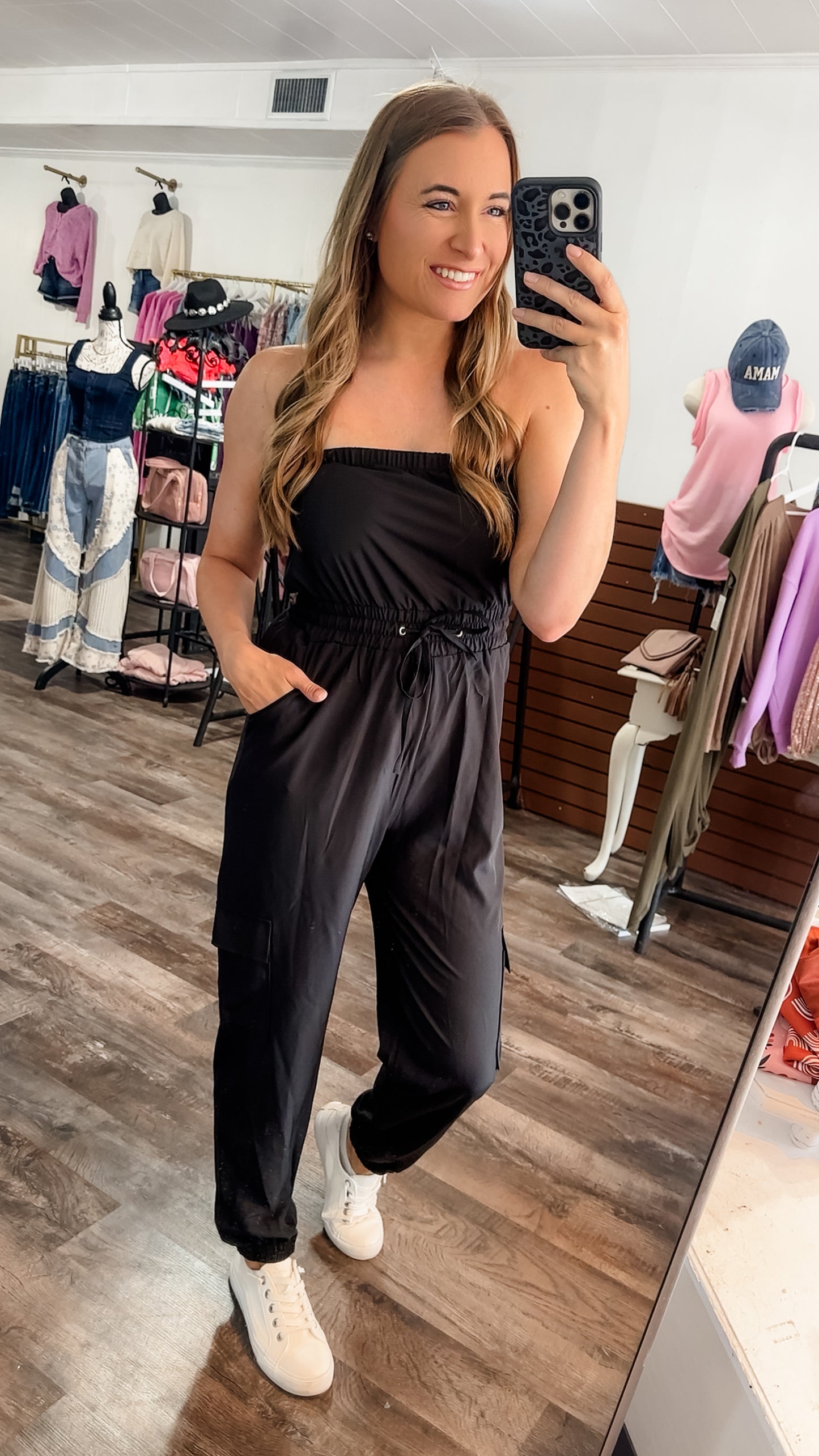 Count on Me Strapless Jumpsuit