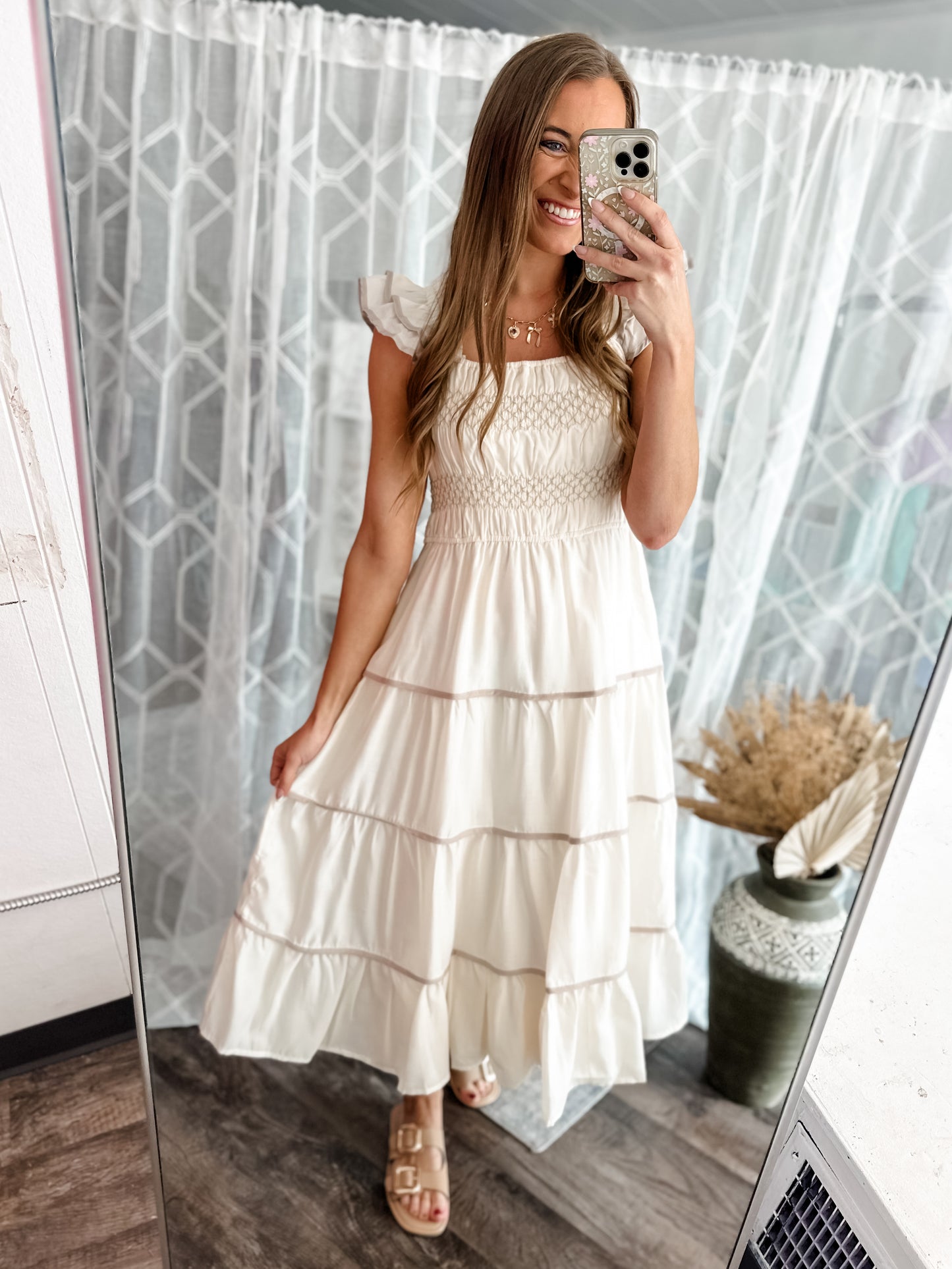 Summer Sweetness Smocked Midi Dress