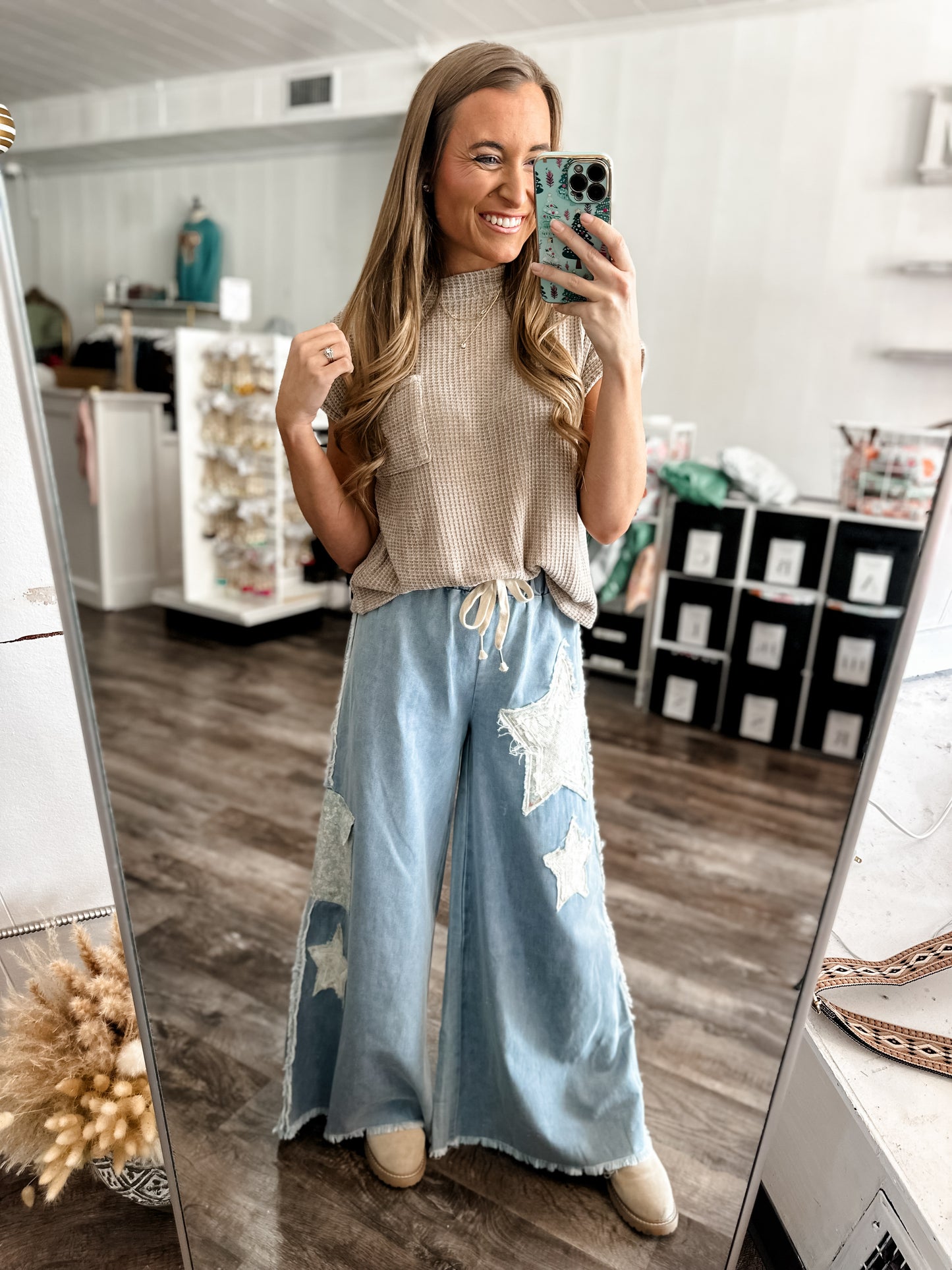 Dream On Patchwork Denim Pants