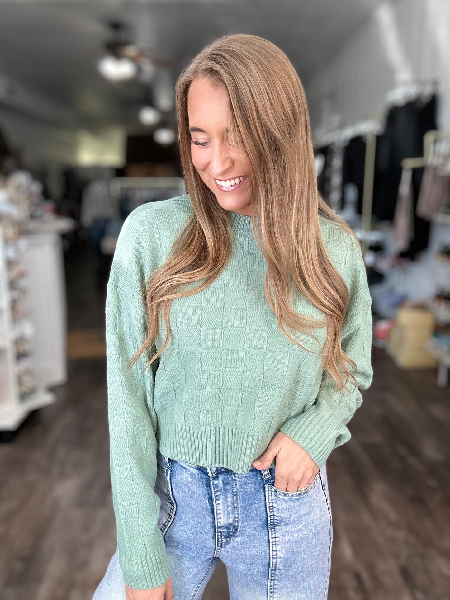 On Cloud Nine Cropped Sweater