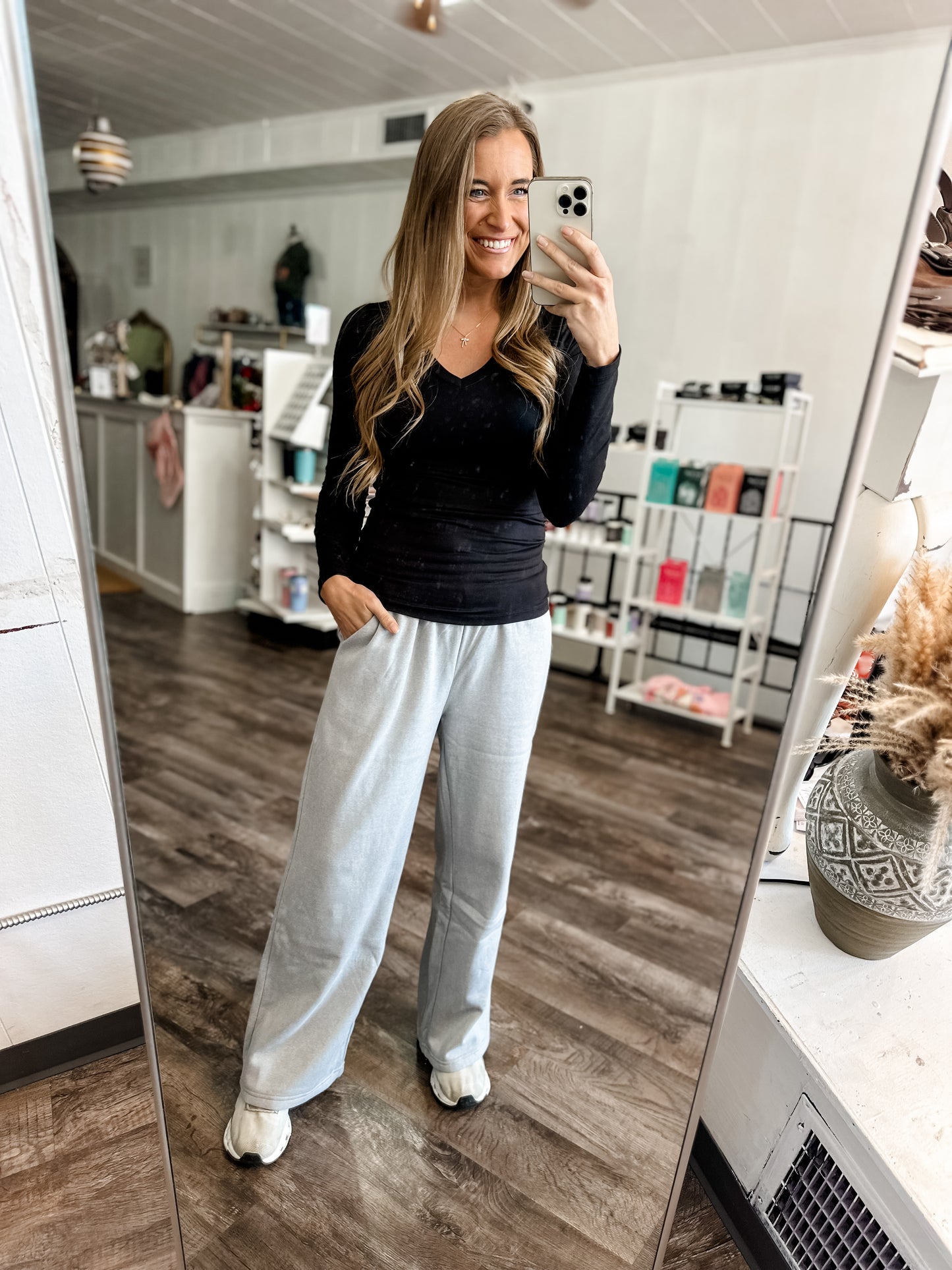 Dream On Fleece Sweatpants (Grey)