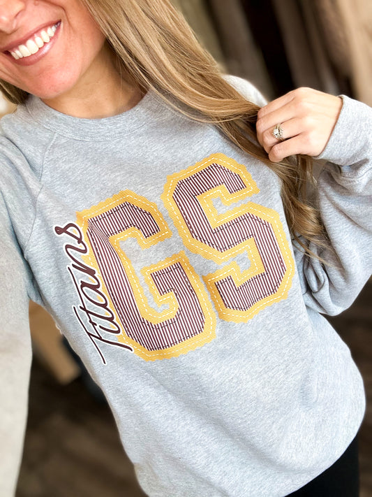 GS Titans Faux Stitched Crewneck