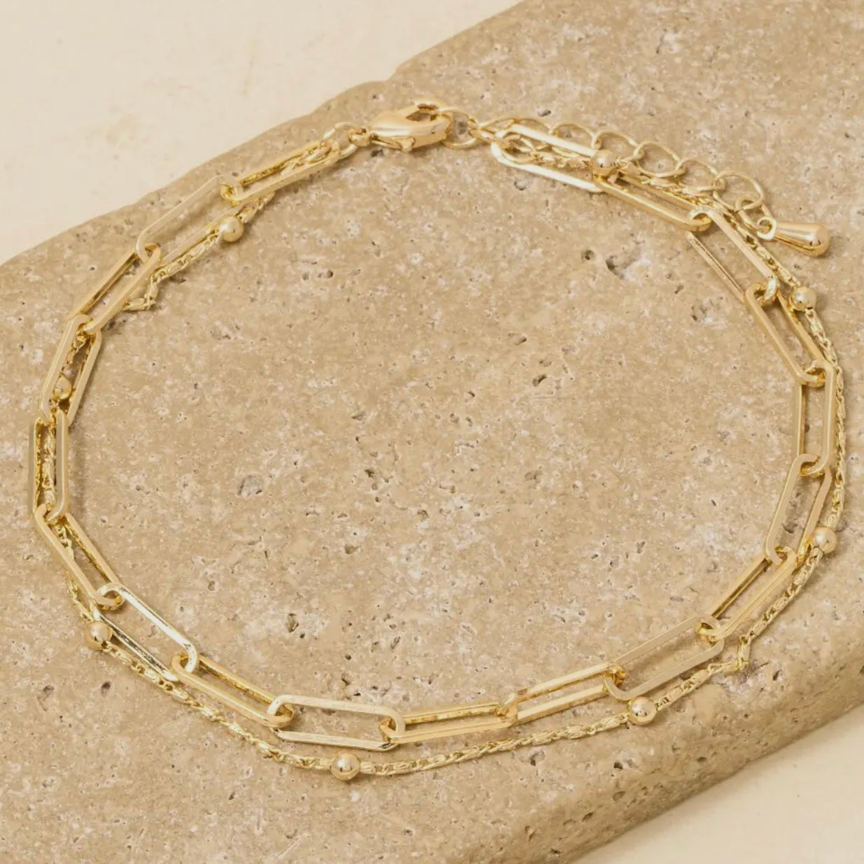 Dainty Chain Link Bracelet- Gold