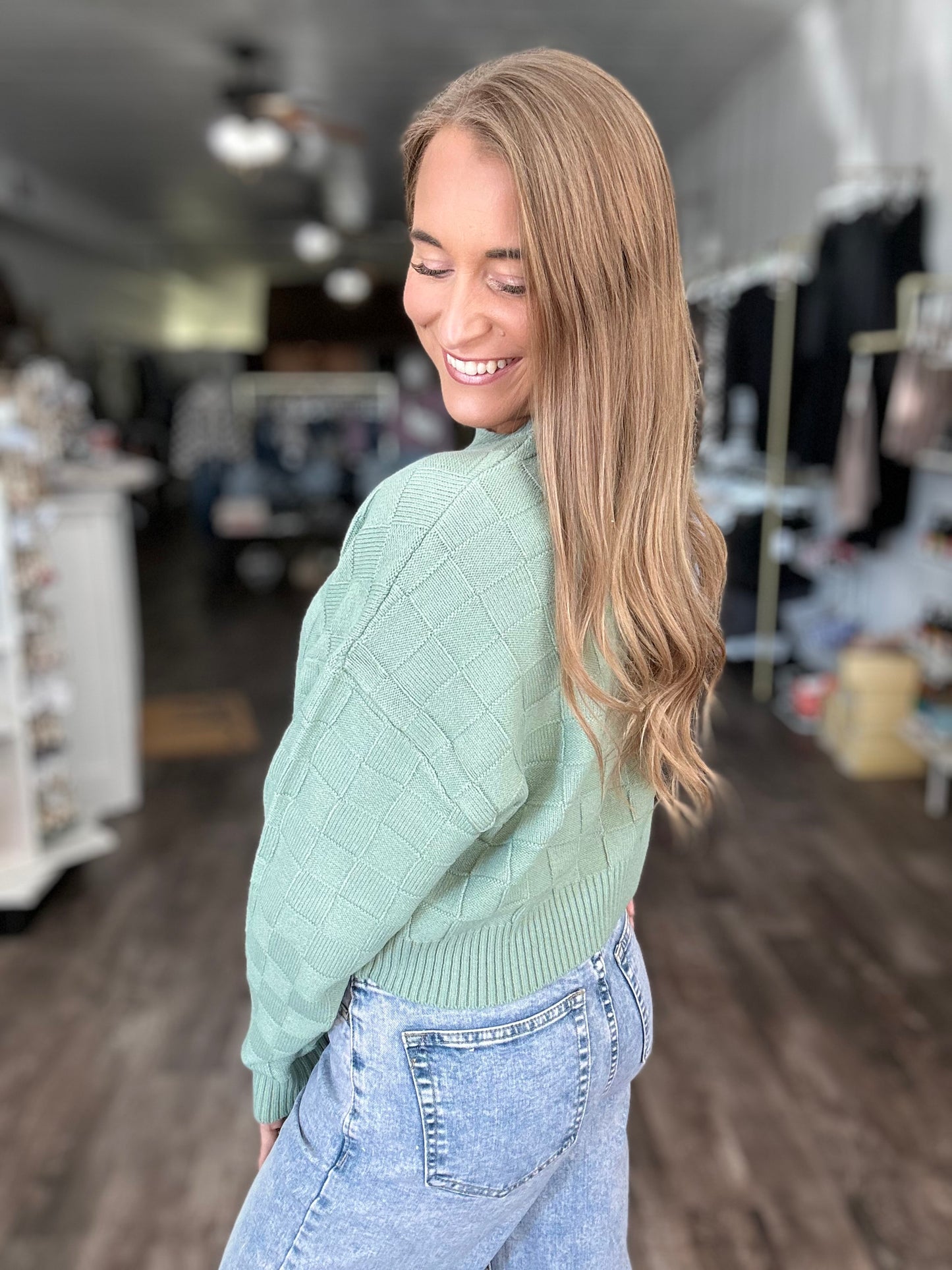 On Cloud Nine Cropped Sweater