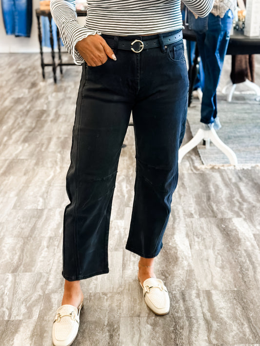 Caroline Barrel Denim (Black)
