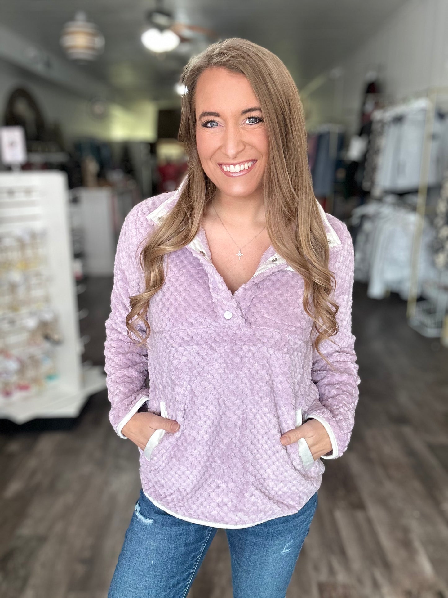 Simply Soft Pullover (Lilac) - Simply Southern