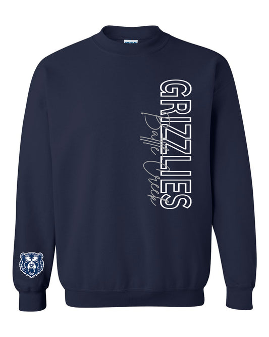 Preorder BC Grizzlies Statement Long Sleeve/Crewneck (Navy)