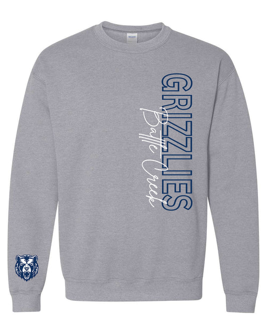 Preorder BC Grizzlies Statement Long Sleeve/Crewneck (Grey)